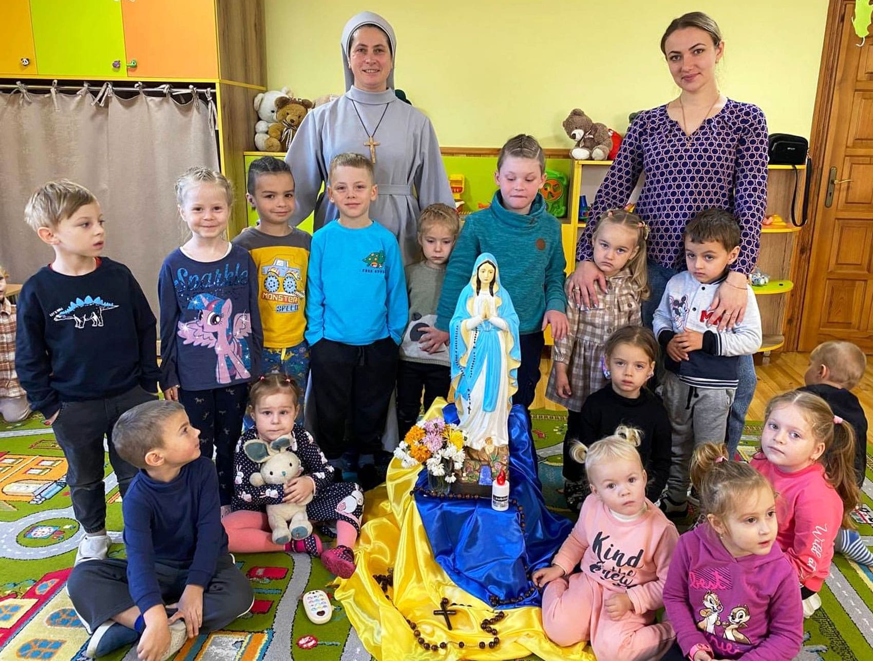 Teilnehmer der Gebetsaktion 2022 in der Ukraine. © Kirche in Not